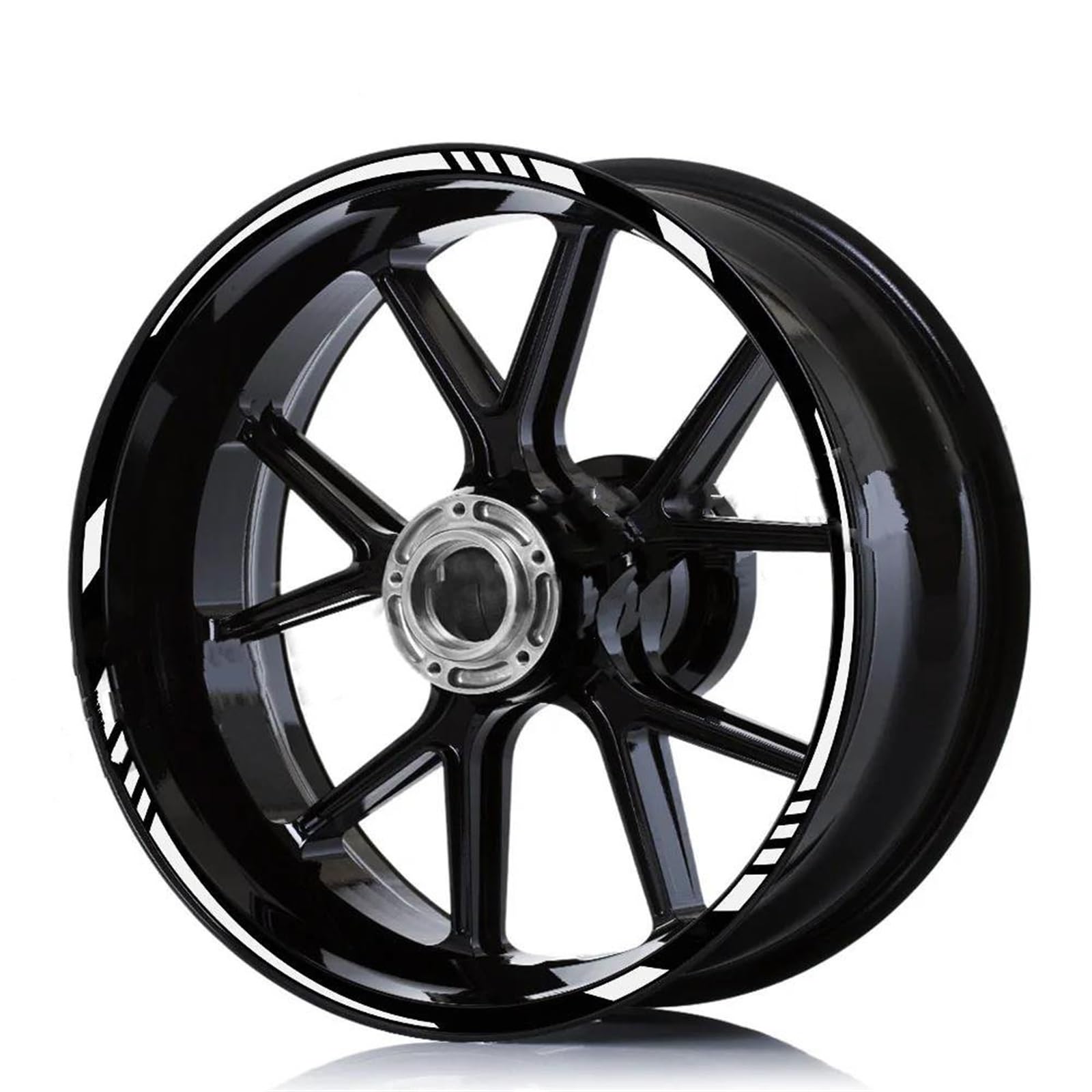 Stickers Motorcycle Wheel Stickers Stripes Reflective Rim for Hornet 250 600 900 CBR 400 650 1000 1100 CBR RR(Style 8)