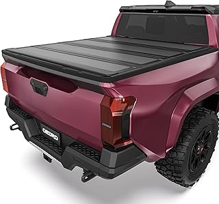 OEDRO Low-Profile Hard Quad-Fold Tonneau Cover Compatible with Toyota Tacoma 2024 2025 2026 (Excl.