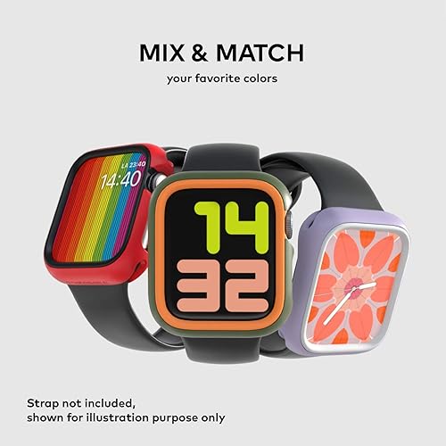 Miniatura 4 de RHINOSHIELD Funda protectora delgada compatible con Apple Watch Series 321 (1.654 pulgadas), ligera y absorbente de golpes, color negro