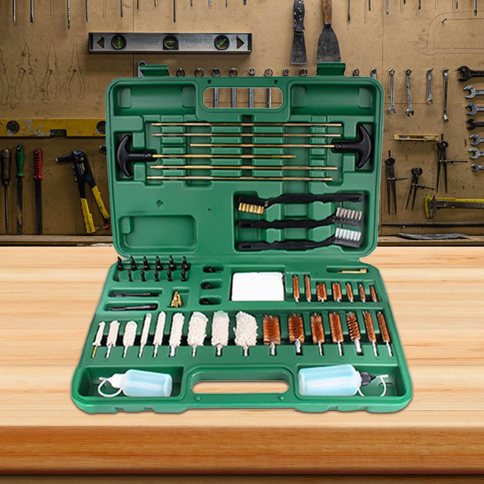 Kit De Mantenimiento De Herramientas - Kit De Mantenimiento De Herramientas Reutilizable, Kit De Herramientas De Limpieza | Juego De Cepillos Con Caja De Almacenamiento, Productos De Limpieza Para El