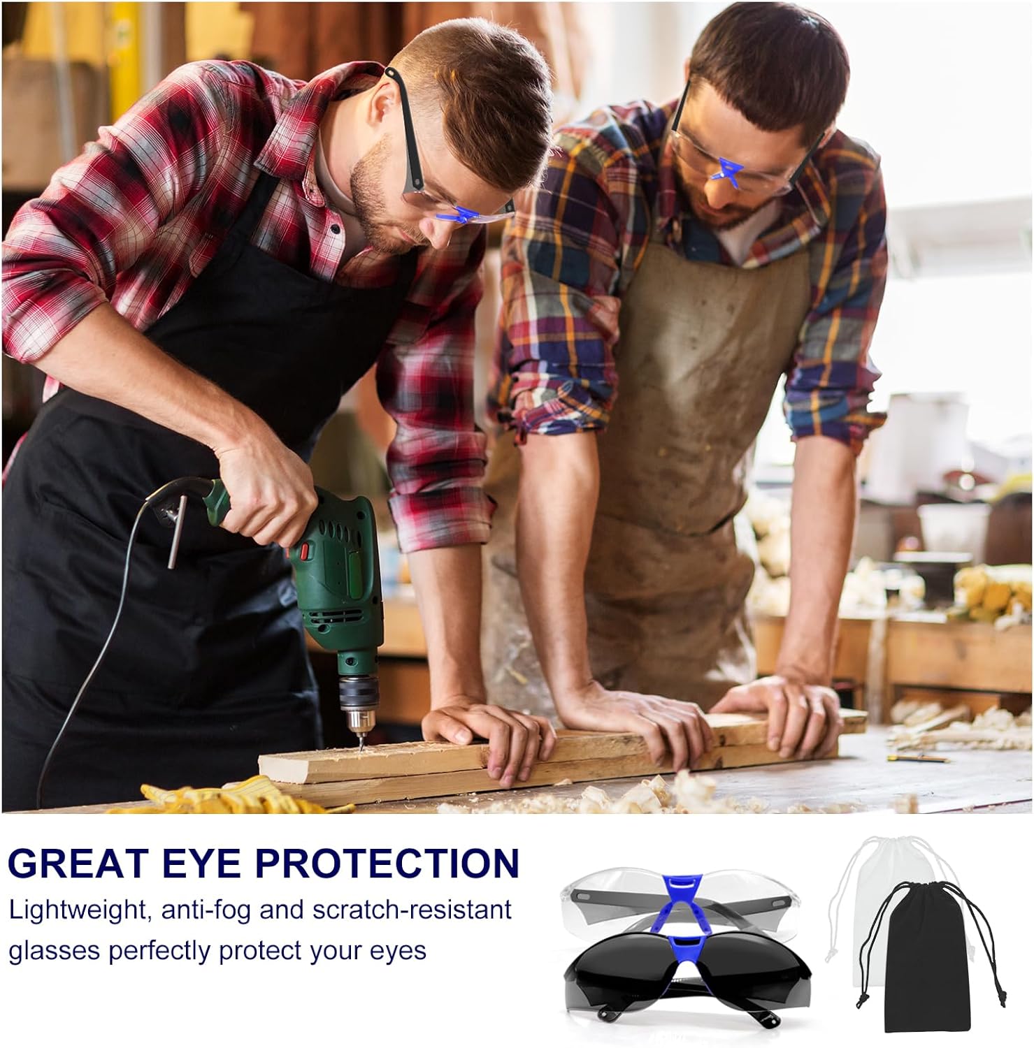 Yewltvep Shooting Ear Protection Gun Range Ear Protection with Earmuffs, Gun Safety Glasses, Earplugs, Hard Storage Case - Image 6