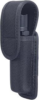 TAFTACFR Molded Flashlight Pouch Tactical Flashlight Holster with Removable Top Cover and Hidden Snap Flash Light Case for Duty Belt - TAFTACFR
