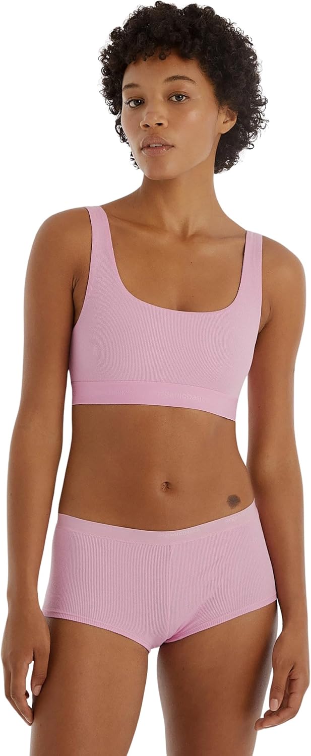 Organic Basics Women's Core Shorty Ribbed Cotton Boyshort Underwear