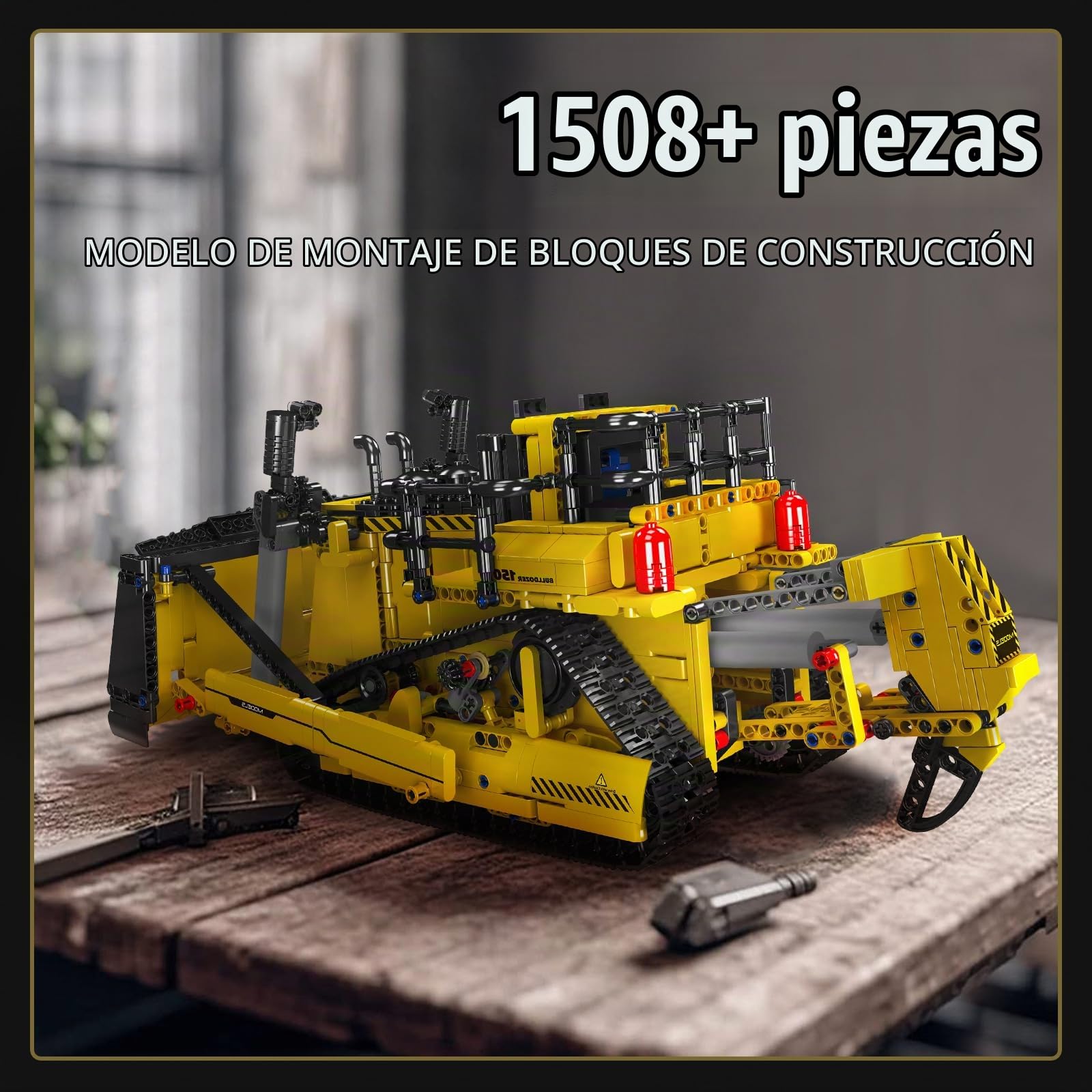 Mould King 15071 Bloques de construcción de excavadoras técnicas, Camiones de Control Remoto App con Regalos de Juguete de Kit de Motor Durante más de 8 años (1508 Piezas)