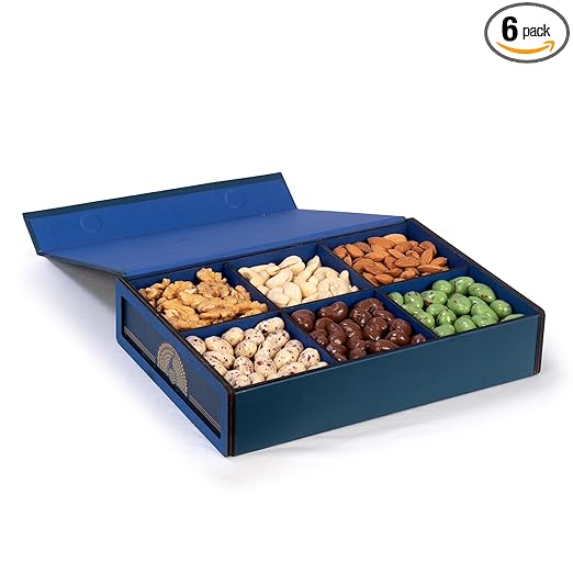 Healthy Raw Edible Dry Seeds for Eating | Diwali gift pack Walnut, Cashews, Almonds, Ras Malai Badam, Chocolate Cashew, Paan Badam 600gms (each 100 gm)