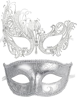 Couple Masquerade Mask Metal Masks Venetian Party Mask Halloween Costume Mask Mardi Gras Mask