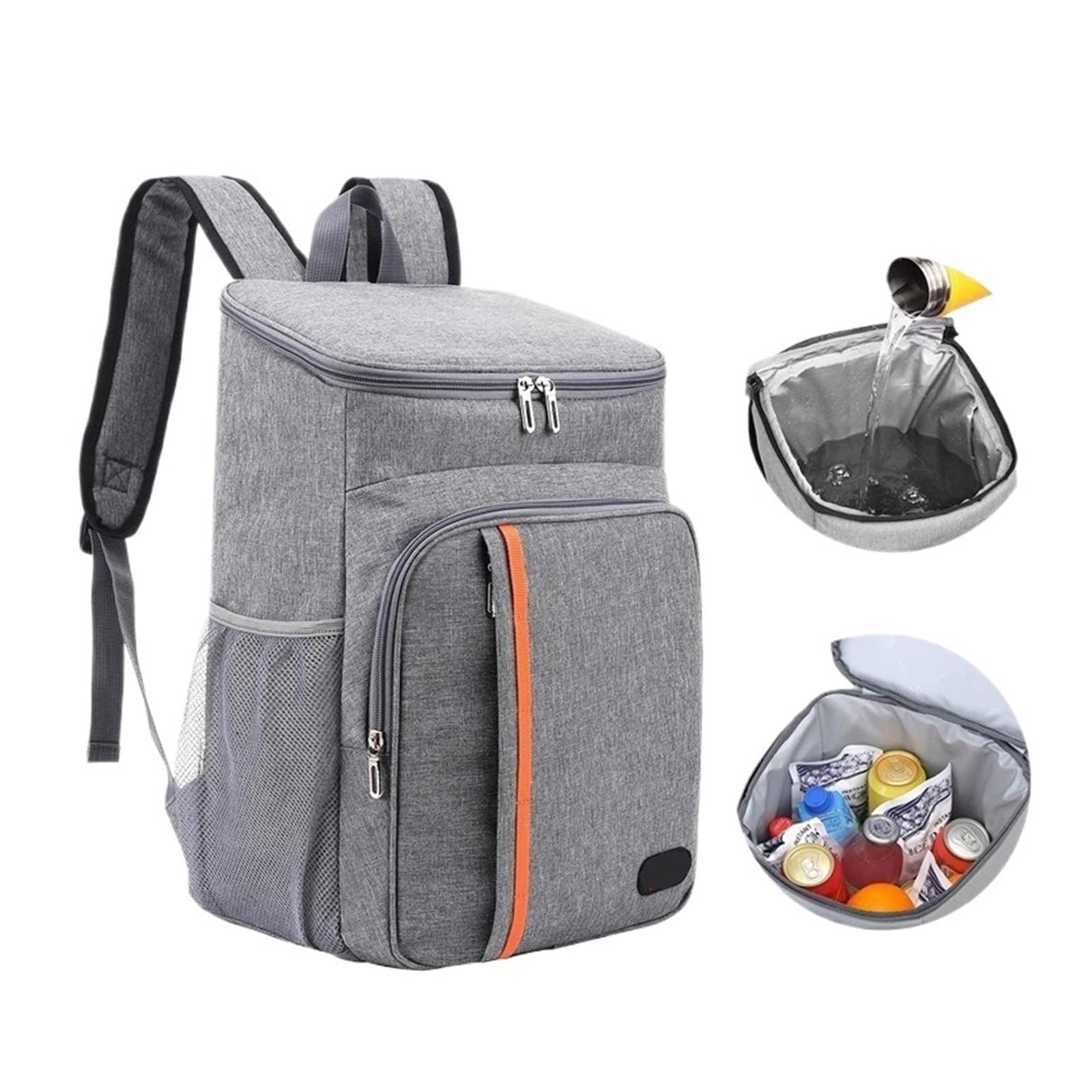 Sac Isotherme Repas Sac à déjeuner thermique Portable de 20l, boîte nourriture, refroidisseur étanche, étui isolé glace, sacs dos Camping Oxford for dîner, glacière