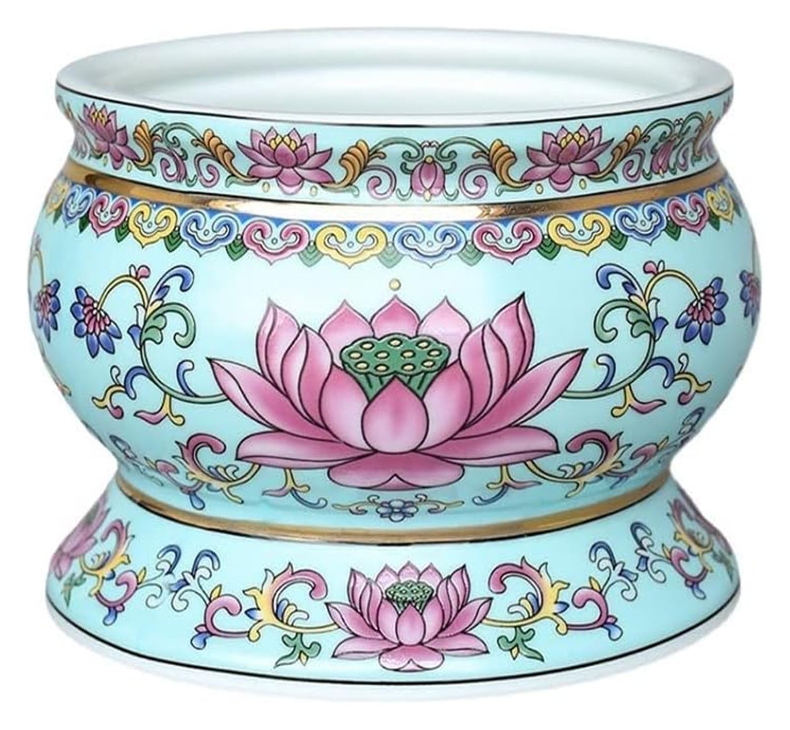Uchwyt na kadzidło w kształcie stożka, Ceramiczny palnik na kadzidło z lotosu, wiele rozmiarów