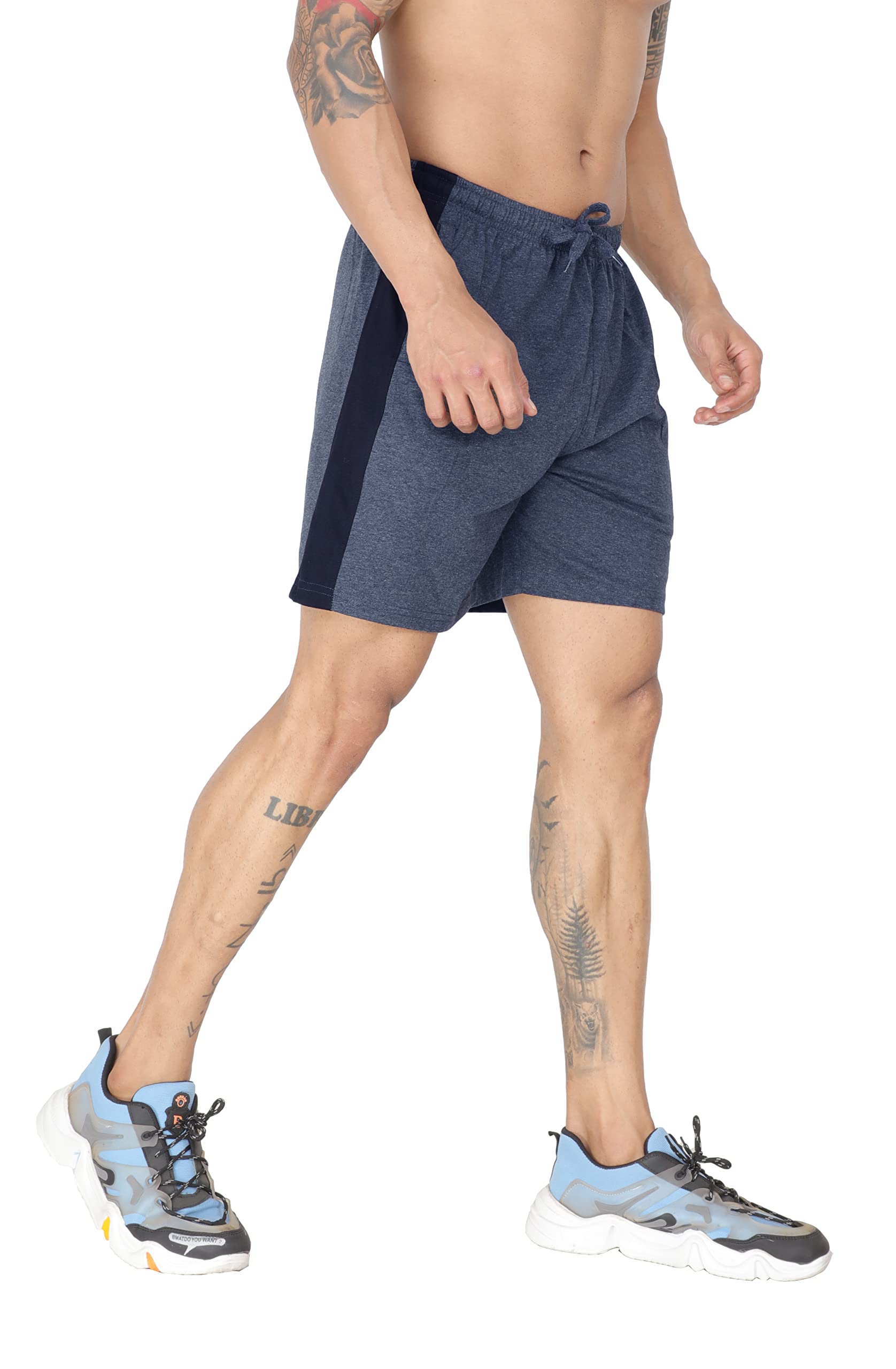 Mens Cotton Shorts Bermuda - Soft Cotton Comfort & Breathable-image-24