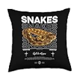 Reticulated Python Streetwear Reptile Keeper Throw Pillow