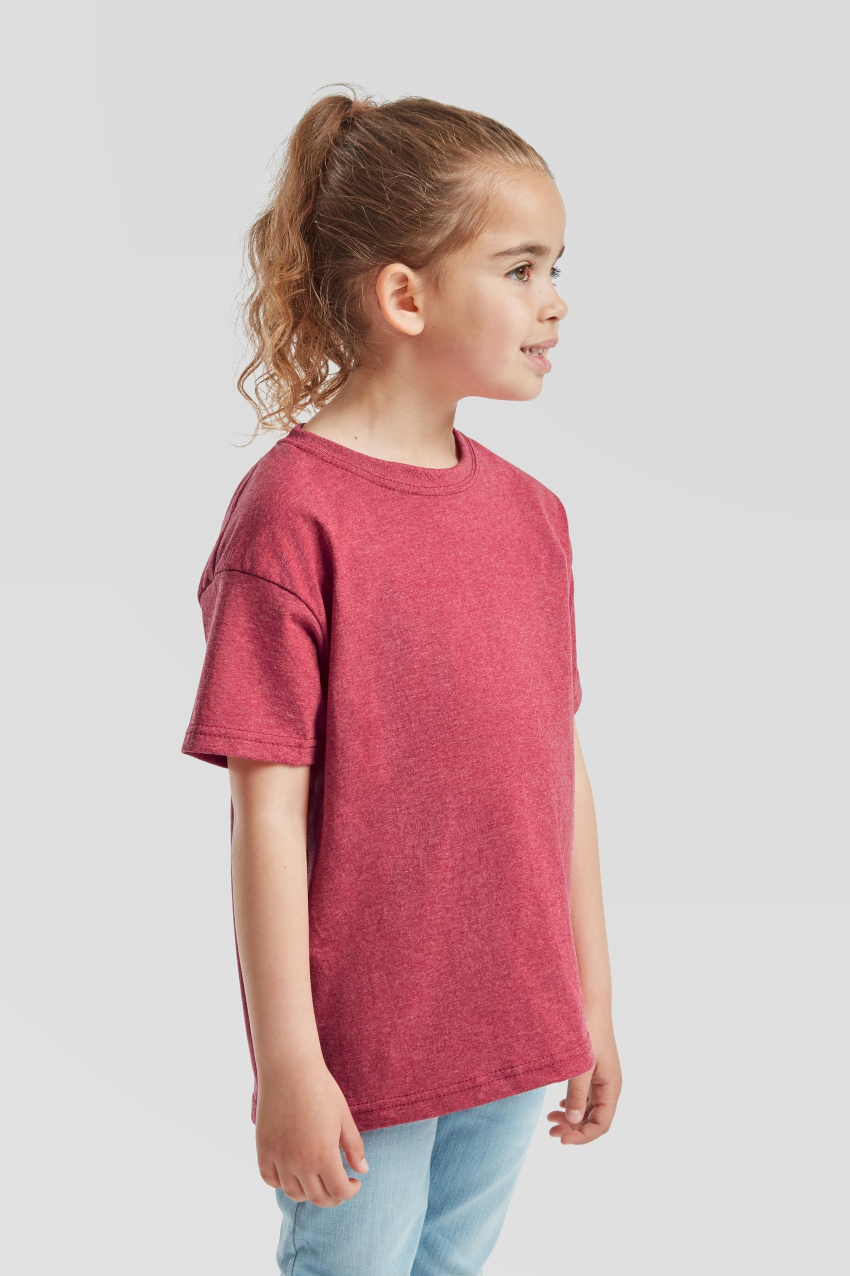 Fruit of the Loom 10er Pack Kids Valueweight T | Kinder T-Shirt aus 100% Baumwolle, robust, Rundhals für Schule & Freizeit + gratis MyShirt Stoffbeutel