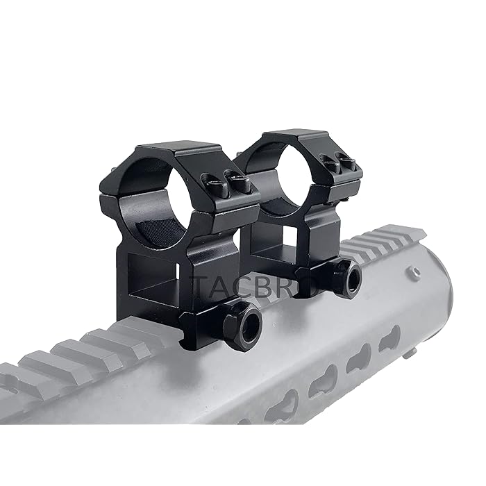 Buy TACBRO Heavy Duty Picatinny/Weaver 1" HighProfile SeeThru Scope