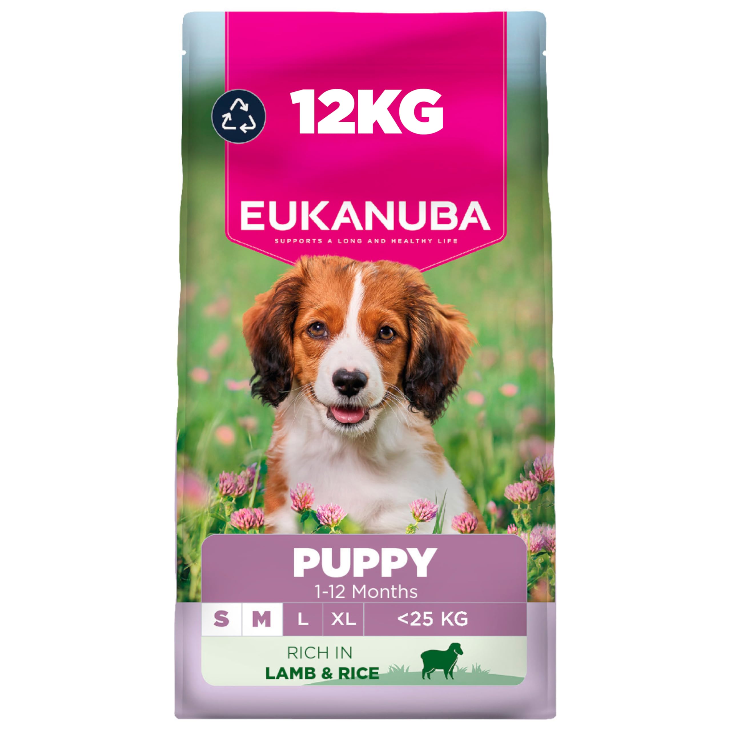 Eukanuba Premium Nutrition Puppy Small & Medium Breed Lamb & Rice - Economy Pack: 2 X 12Kg