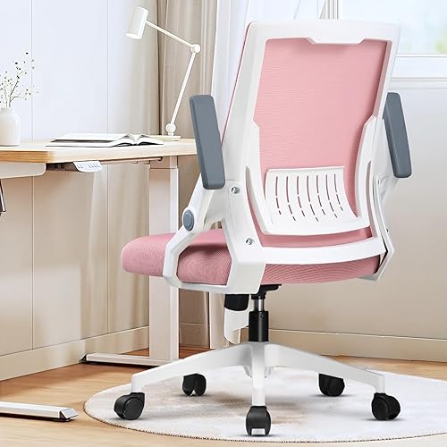Miniatura 8 de GTRACING Silla de Oficina Ergonómica con Reposabrazos Abatibles Silla Ejecutiva de Computadora para Oficina en Casa, Malla Transpirable y Cómodo