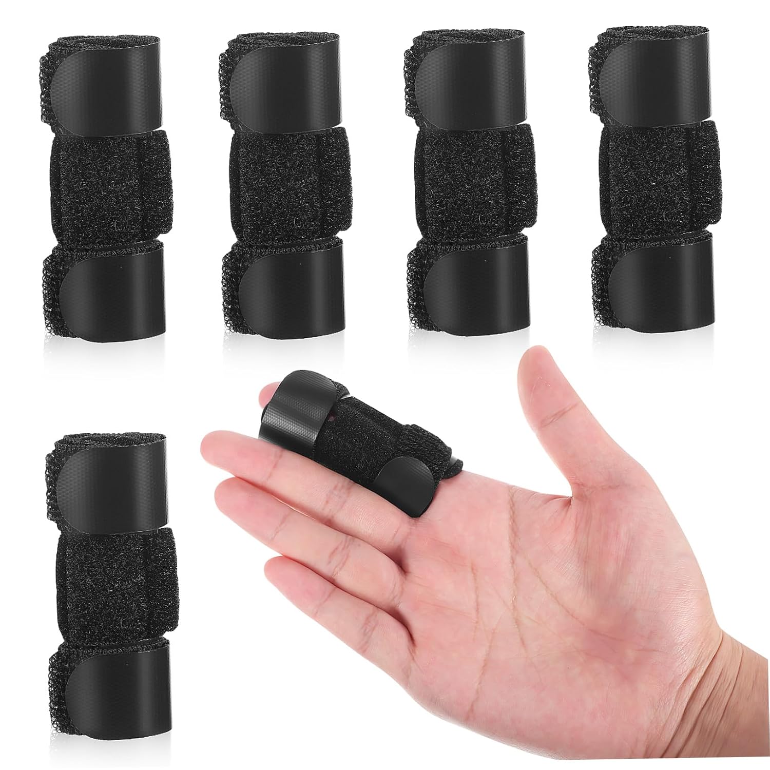 5Pcs Splint Brace Comfortable Support for Injuries Easy to Clean Portable Design for Stabilizing Thumb Index Ring and Pinky