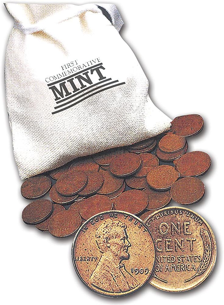 1 Full Pound of Wheat Pennies Assortment - 148 Unsearched Coins