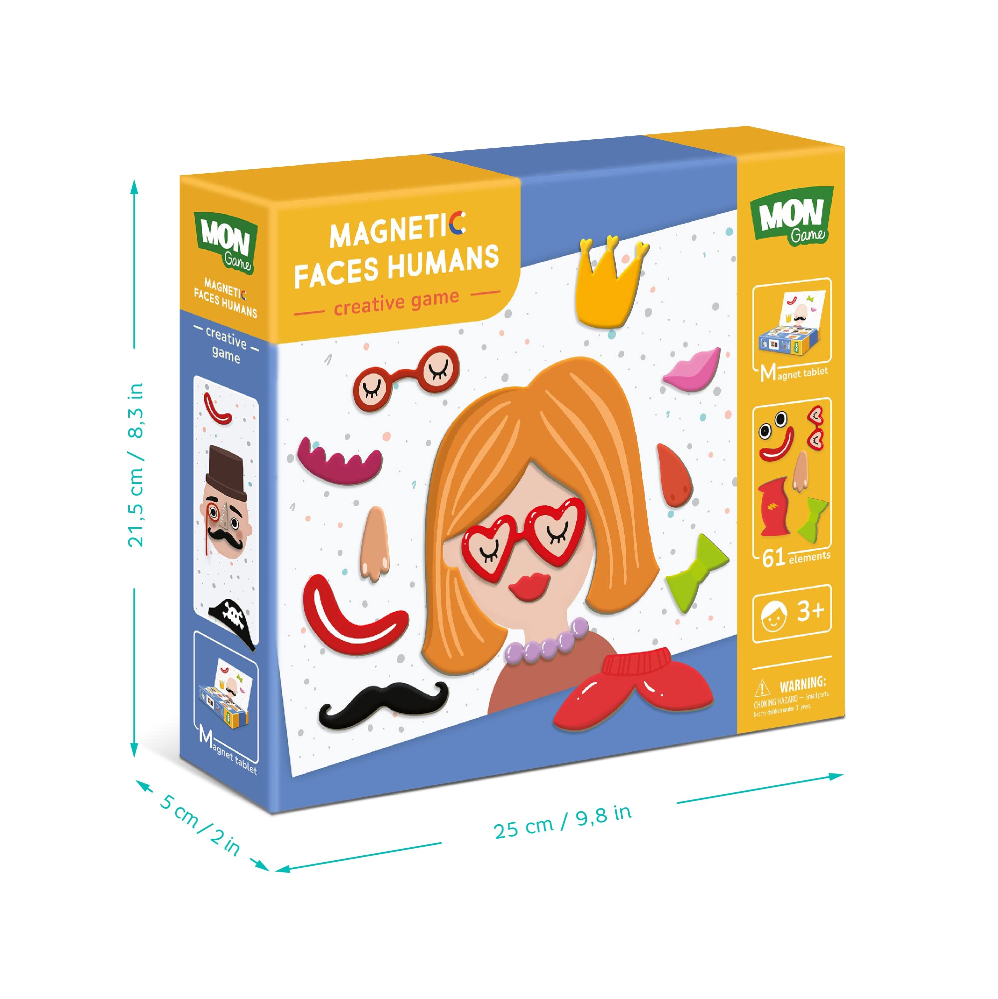 Gioco creativo magnetico viso umano per bambini dai 3 anni in più Lavagna magnetica con elementi magnetici Dodo Regalo educativo dettagliato perfetto per ragazzi e ragazze