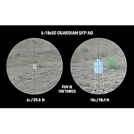 Monstrum Guardian 6-18x50 AO Rifle Scope with Parallax Adjustment | Black