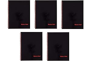Black n Red Twin Wire Hardcover Notebook