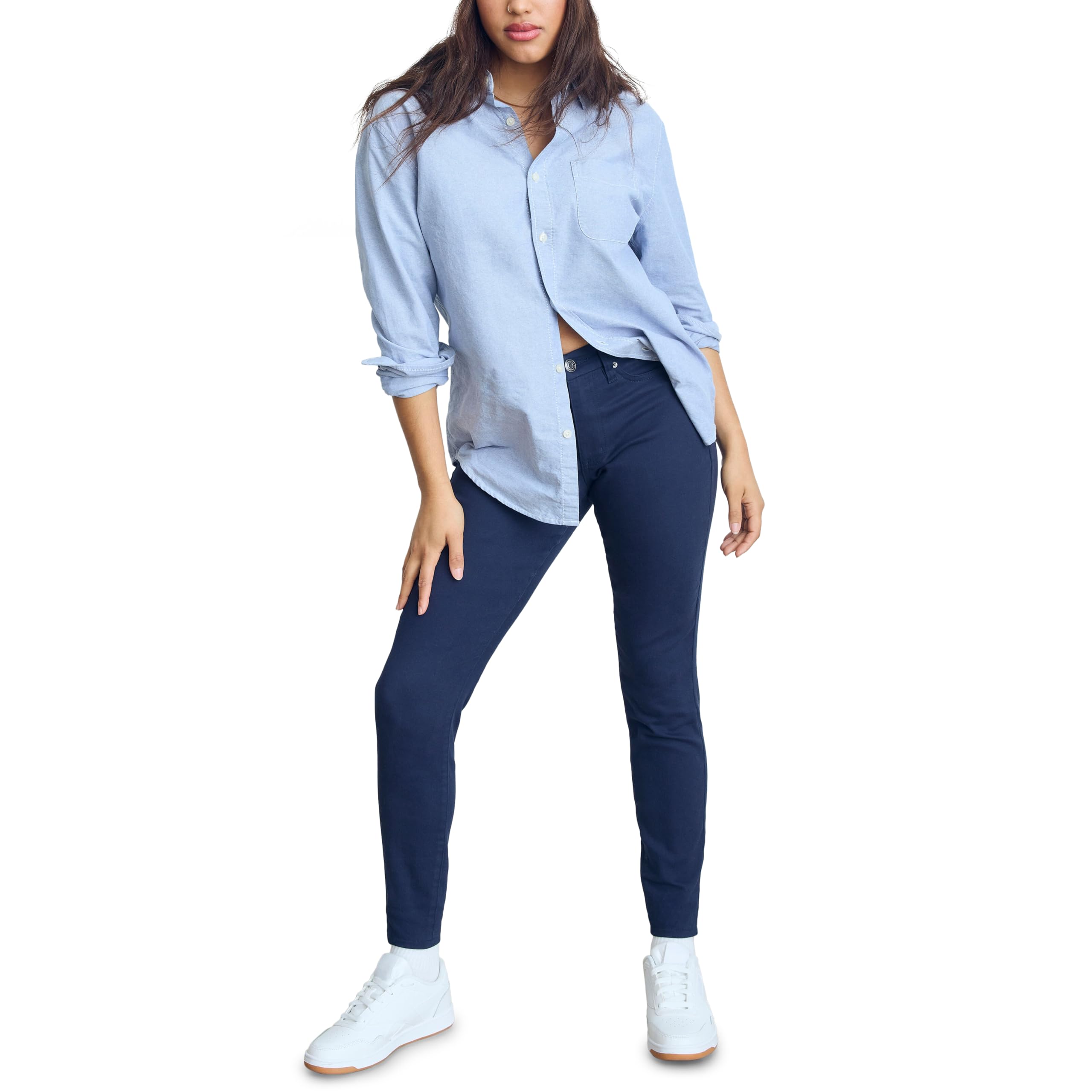 Aeropostale Women's Aero High Waisted Curvy Uniform Jegging