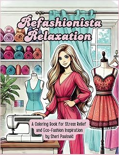 Refashionista Relaxation: A Coloring Book For Stress Relief and Eco-Fashion Inspiration: Dive into a world of creativity, tranquility and sustainable style with Refashionista Relaxation.