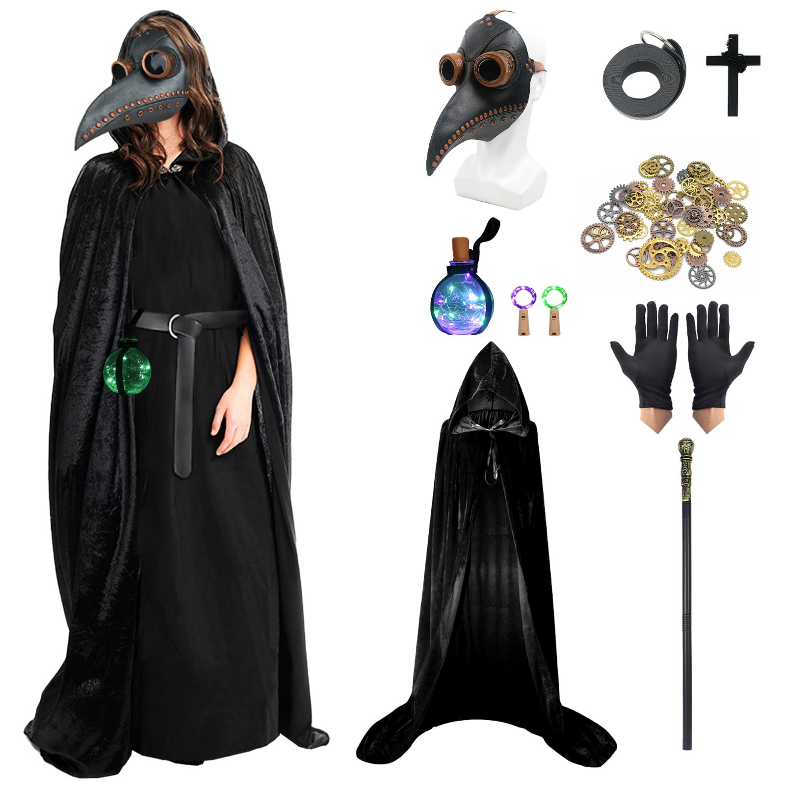 Plague Doctor Costume Set