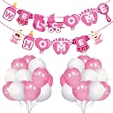 Zyozique Baby Welcome Home Decoration Kit Paper Banner with Balloons for Baby Shower / Welcome Party / Birthday Party Supplies gallery image