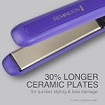 Remington 1" Fer plat, lisseur de cheveux avec technologie anti-statique, 30-Second Chauffer & 60 Arrêt automatique minute, 30% Plaques flottantes en céramique plus longues, Titanium + Revêtement en céramique
