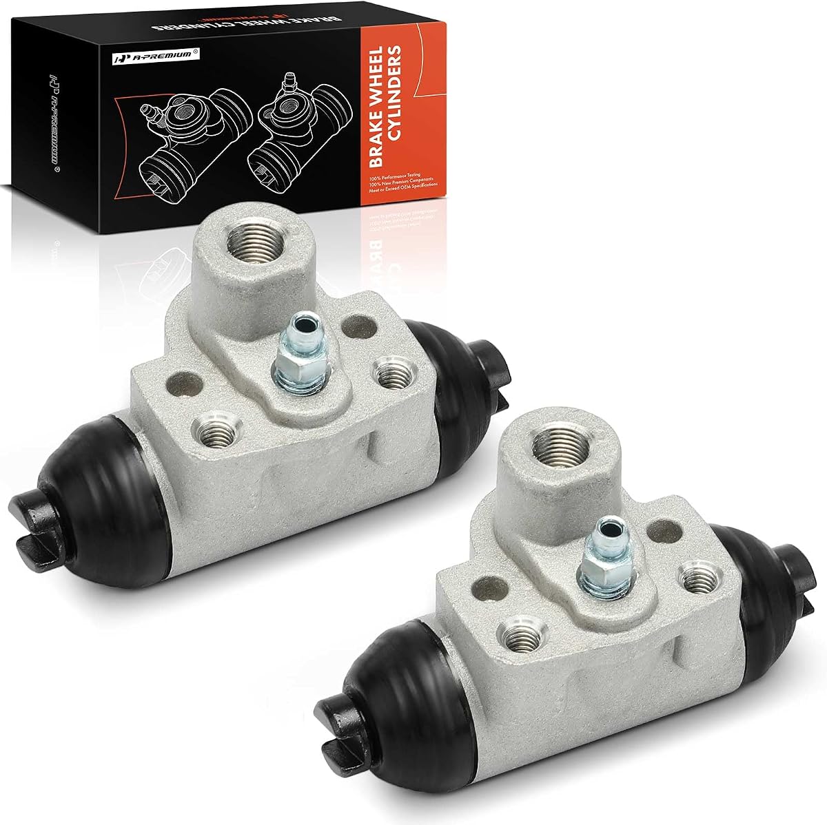A-Premium Rear Drum Brake Wheel Cylinder Compatible with Honda | for Civic 2006-2015, Fit 2009-2019, Insight 2010-2014, Set of 2 - Replace# 43300SNAA01, 43300T5RA01