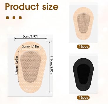 30 Pcs Adhesive Eye Patches Light Blocking Disposable Eyepatch Sticker Breathable Non-Woven Cotton Eye Shield Tape Easy Peeling Latex Free Eyecare Bandages Fatigue 3 2 Inches