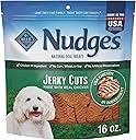 Blue Buffalo Nudges Jerky Bites Dog Treats, Made in the USA with Natural Ingredients, Bite-Sized Pieces, Chicken, 16-oz Bag