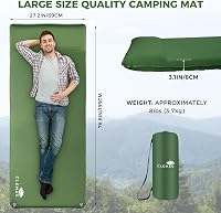 Clemas Önfelfújó Camping Matrac 8cm Memóriahabbal és Párnával 3