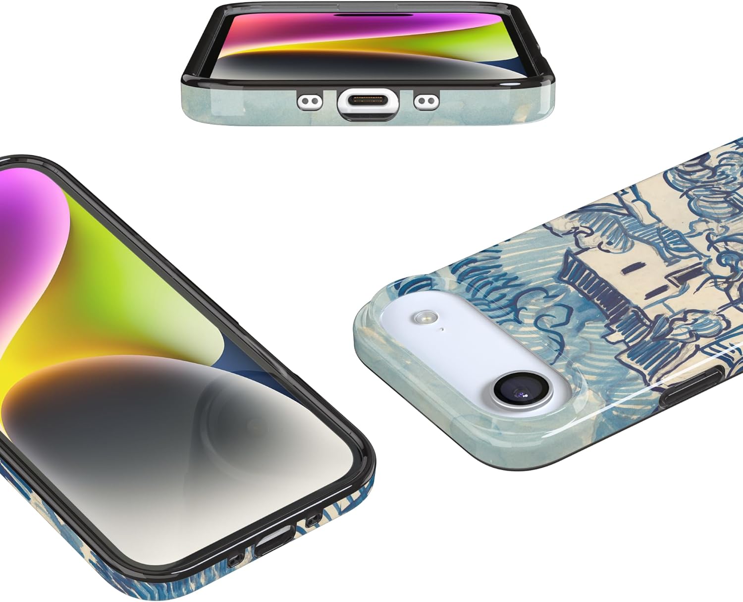 Casely iPhone 17 Air Case | Van Gogh | Landscape with Houses | Compatible with MagSafe | Classic Ultra Slim Design