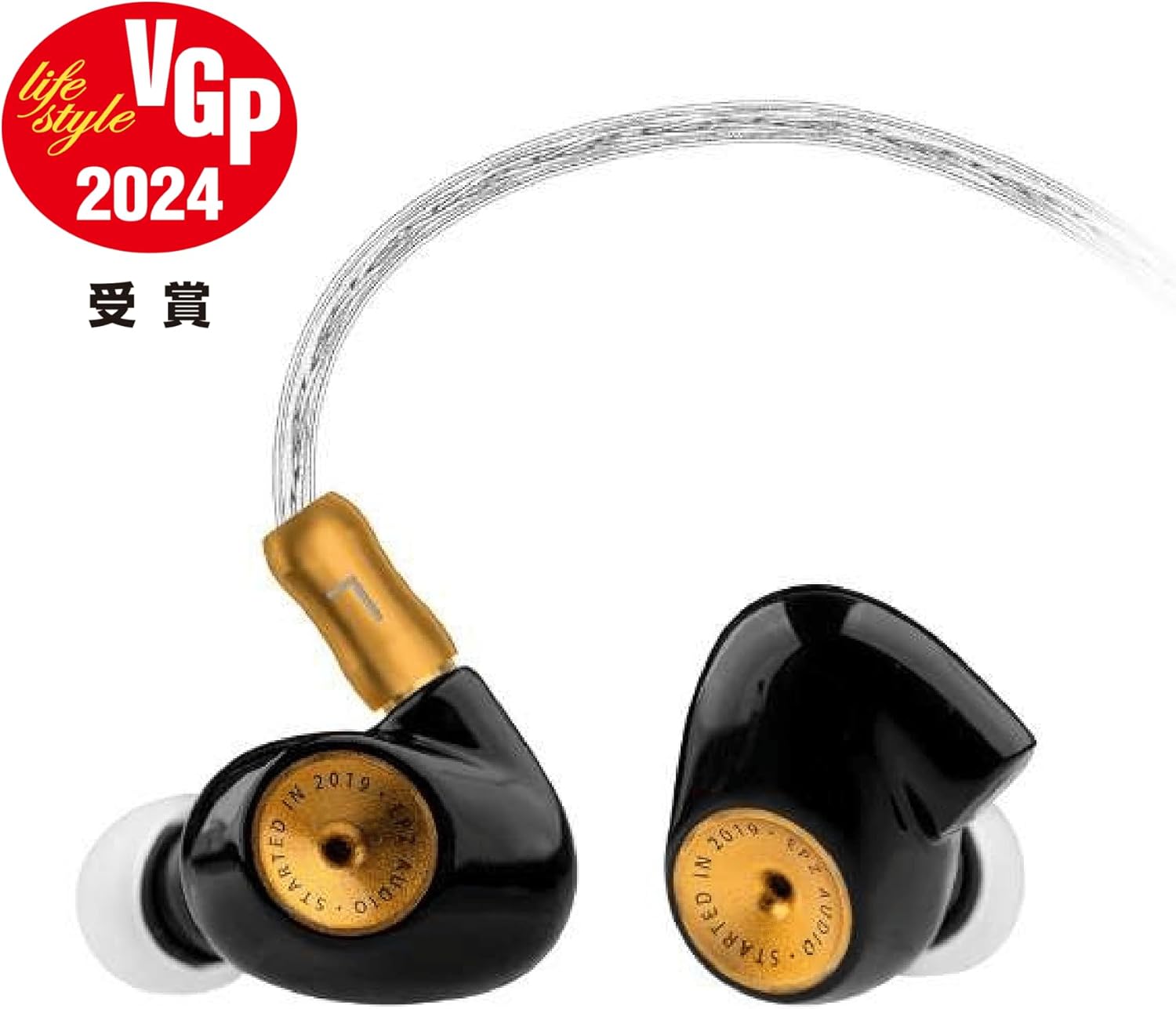 EPZ Q5 Hifi Monitoring Earphones, Dual Cavity Dual Magnetic Circuits, 10mm Ceramic Carbon Nano Dynamic Coil Diaphragm, 3.5mm Plug, 4-Core Monocrystalline Silver Plated Copper MMCX Recable (Black)