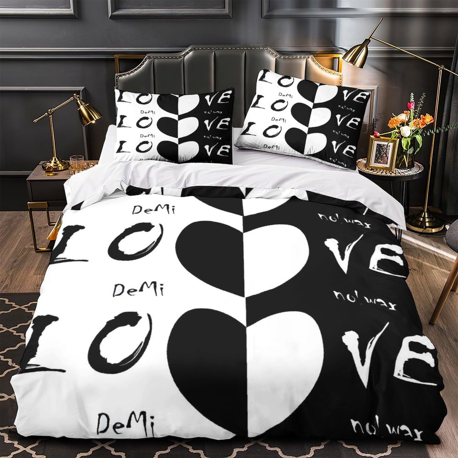 Housse de couette 220x240 super douce en microfibre 3D motif British King