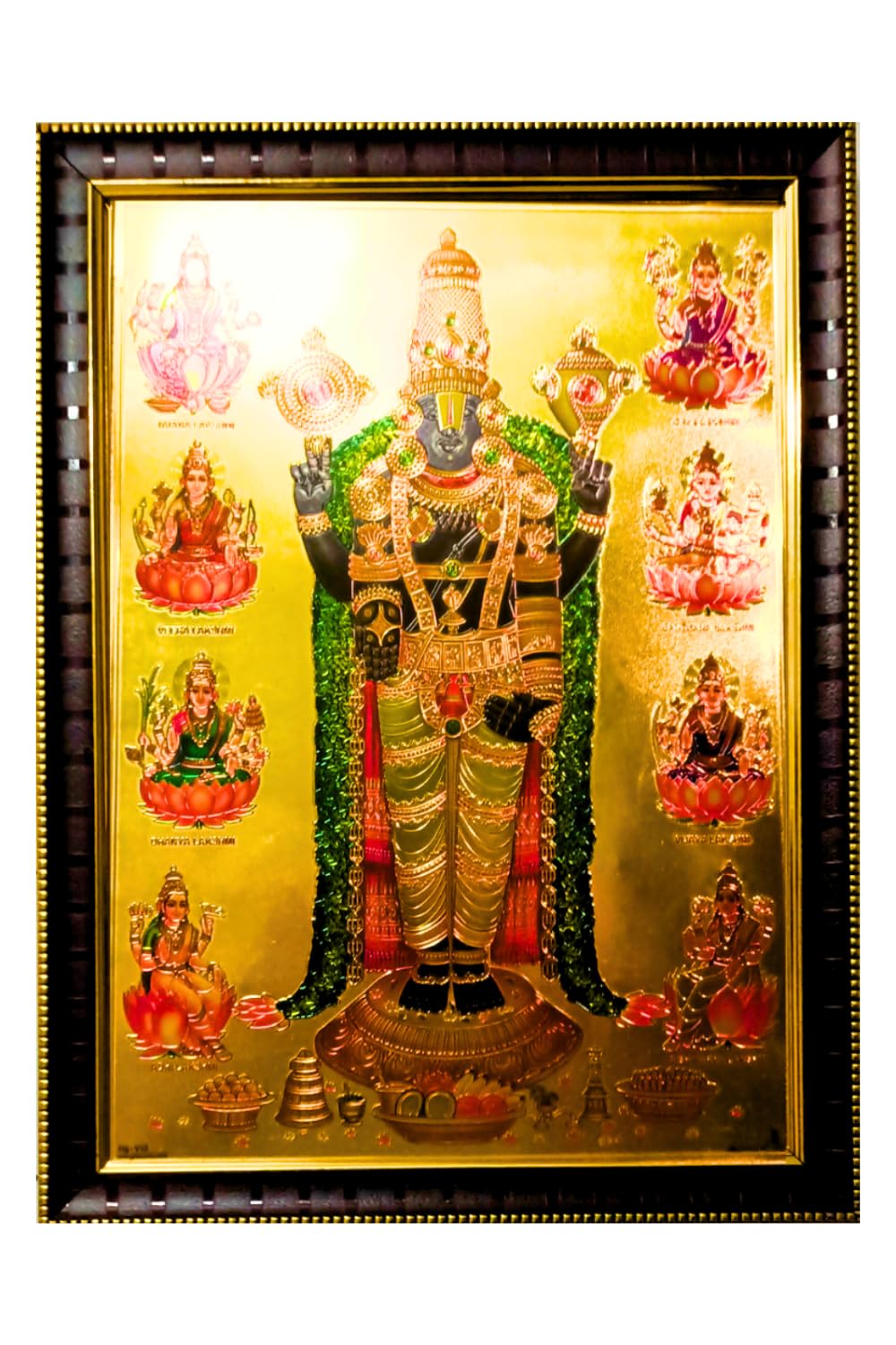 Exello Lord Tirupati Balaji With Ashtalakshmi Photo Frame Tirupathi ...