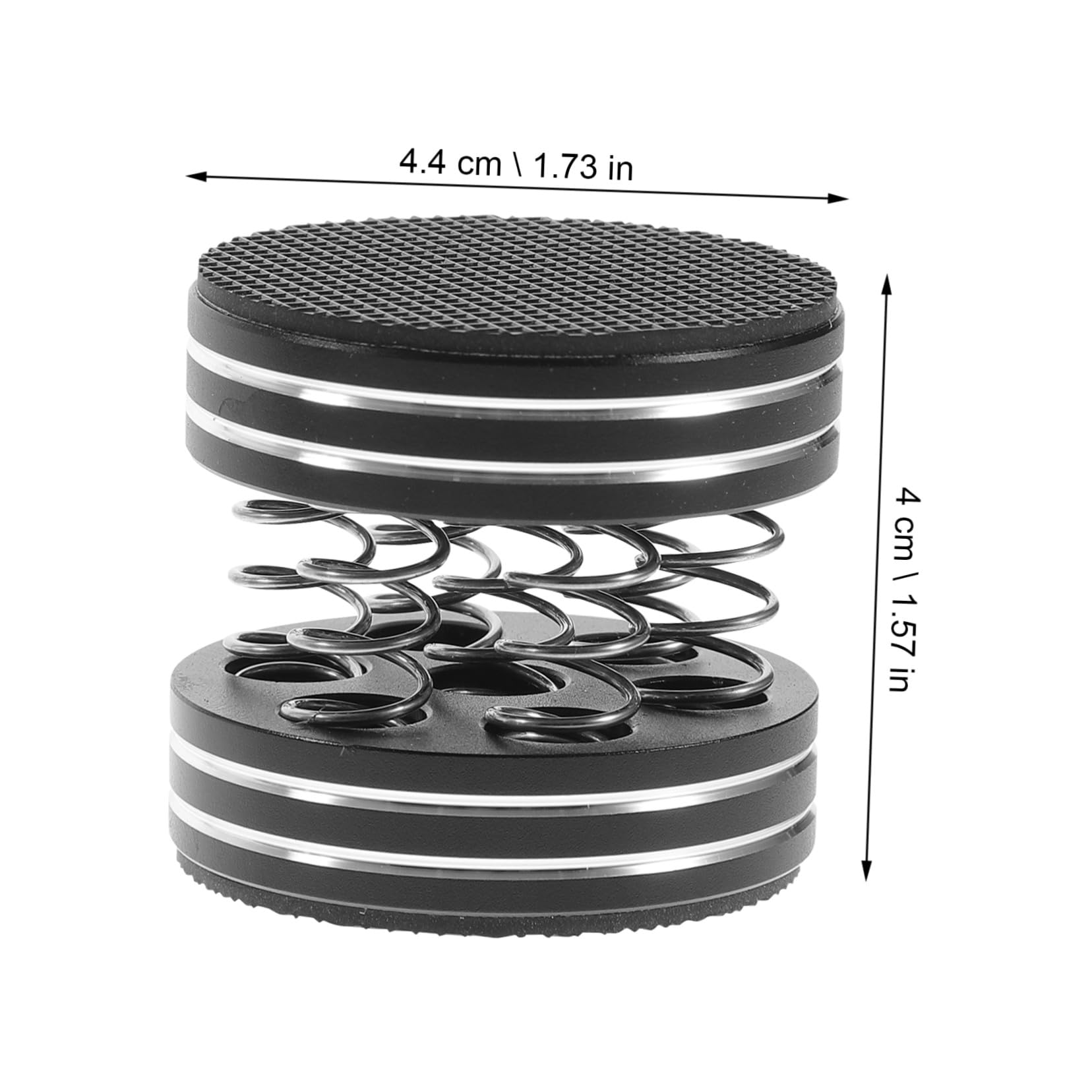 DOITOOL Lautsprecher Isolationspads Zuverlässige Dämpfung 4 Stück aus Aluminiumlegierung und Gummi Stabile Eigenschaften für HiFi Audio Geräte und Subwoofer