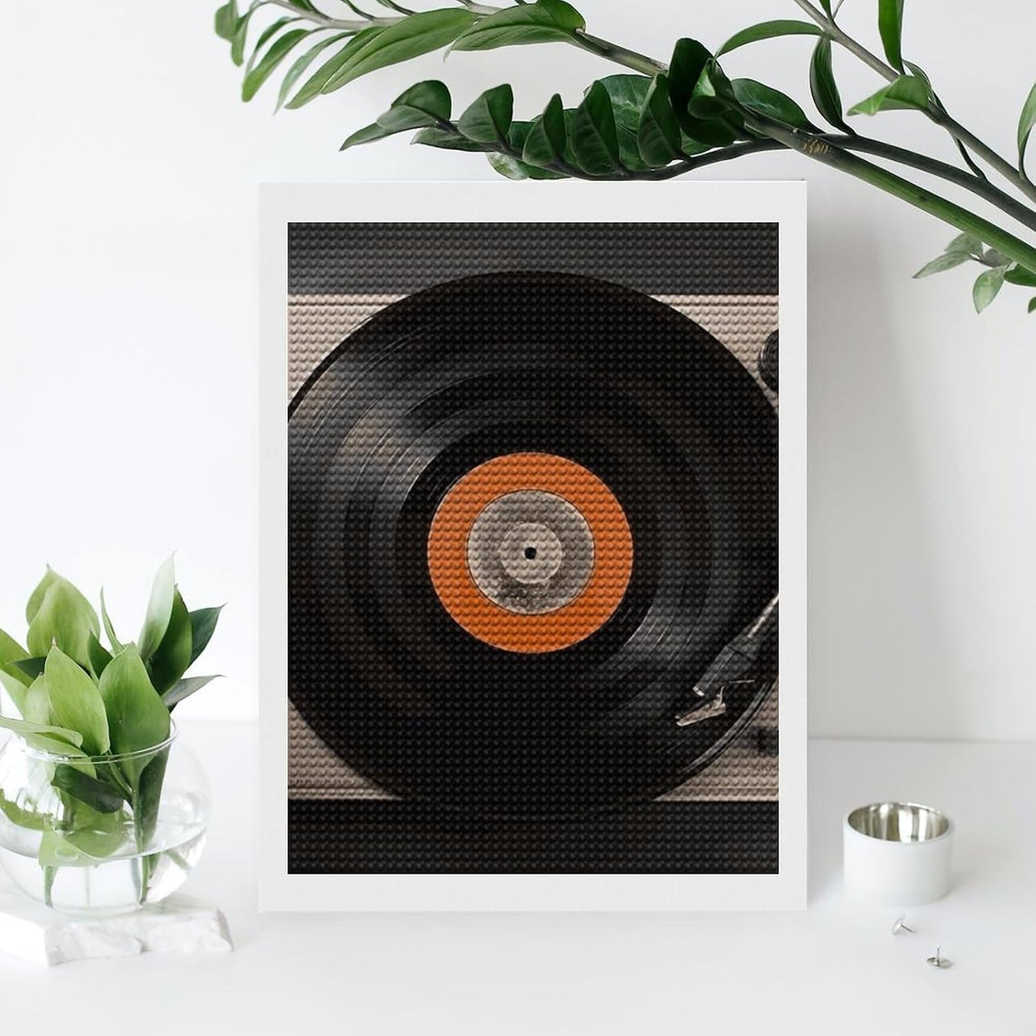 HJTRW Vintage Vinyl Record Diamond Art Painting Kits for Adults image 4