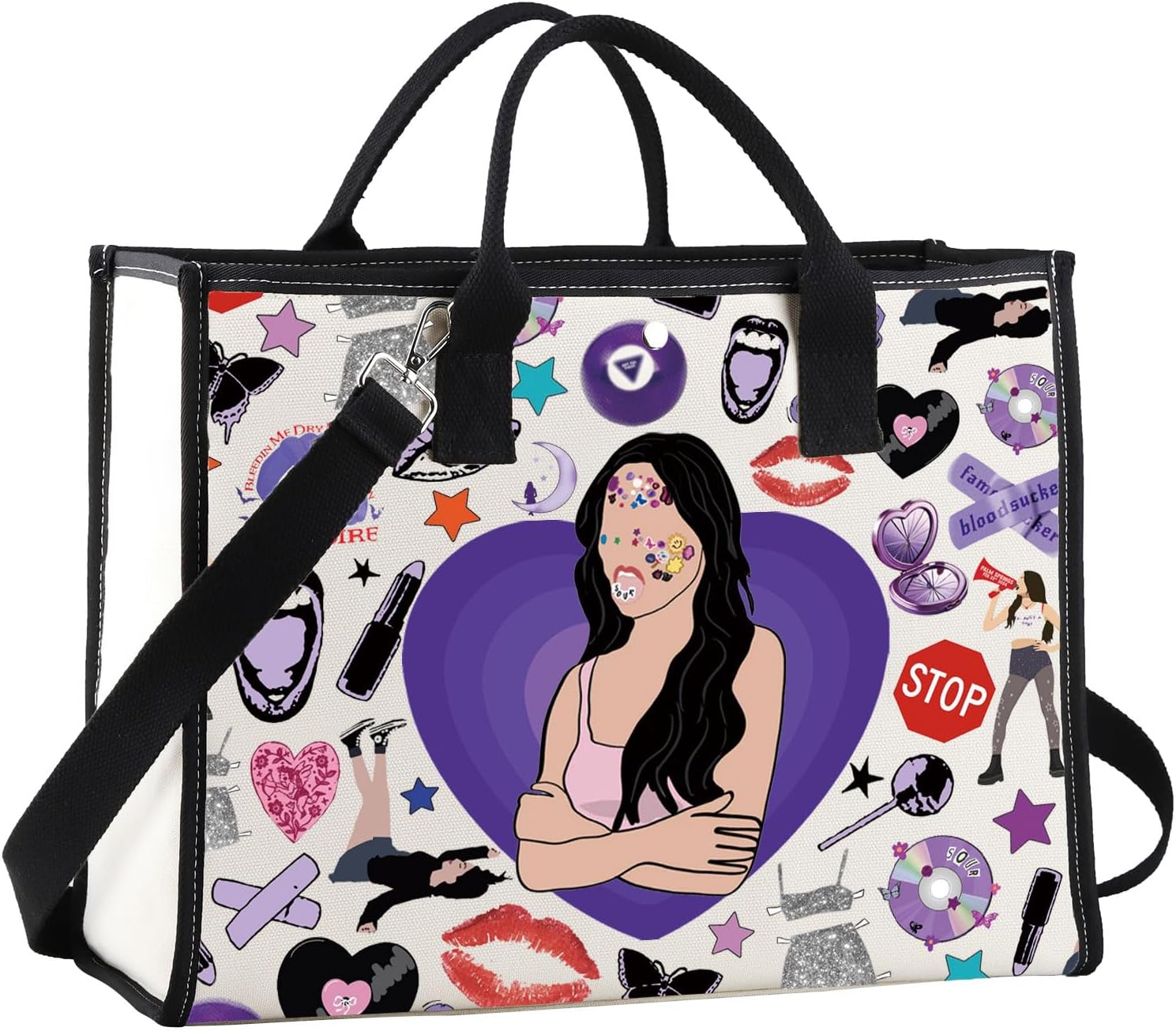 JNIAP Singer Inspired Crossbody Bag Album Fans Gifts Singer Shoulder Bag Singer Merchandise