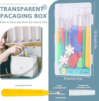 15 PCS Seam Rippers for Sewing, 2 Big and 2 Small Stitch Remover Tools, Thread Ripper with Thread Snips for Sewing and DIY Craft