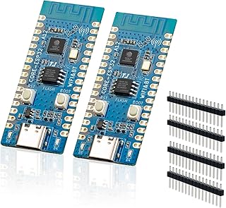 2 PCS ESP32-C3 ESP32 USB C Development Boards with WiFi, Bluetooth, BLE Support, ESP32 C3 Microcontrollers with Up to 160MHz Clock Speed, 4MB Flash, 384KB ROM, 400KB SRAM, Arduino IDE Compatible