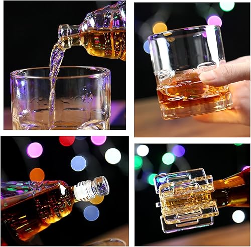 Miniatura 4 de Decantador de whisky con 2 vasos de whisky, regalos para hombres, papá, ideas únicas de regalo de cumpleaños, regalos de aniversario de Navidad,