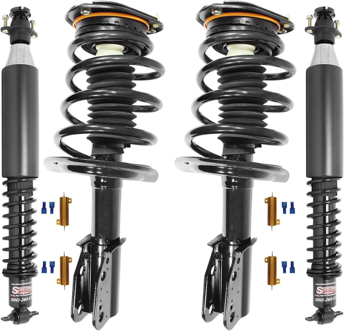Front Struts, Rear CoilOver Shocks Electric to Passive Suspension Conversion Kit