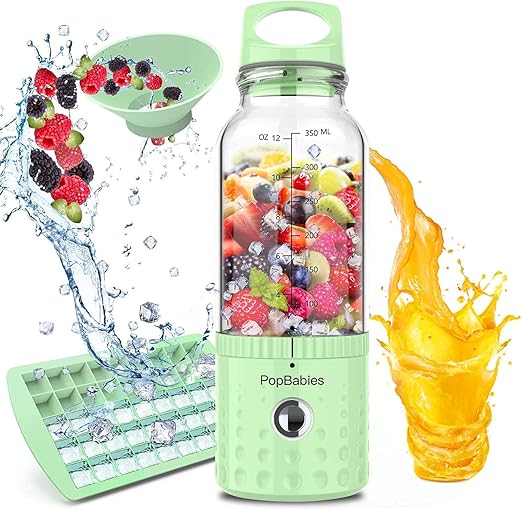 PopBabies Portable Smoothie Blender – Updated, Apple Green