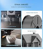 JAYO Filament PLA+ 1,75 mm, 2,2 kg, 2 sztuki, czarny + szary