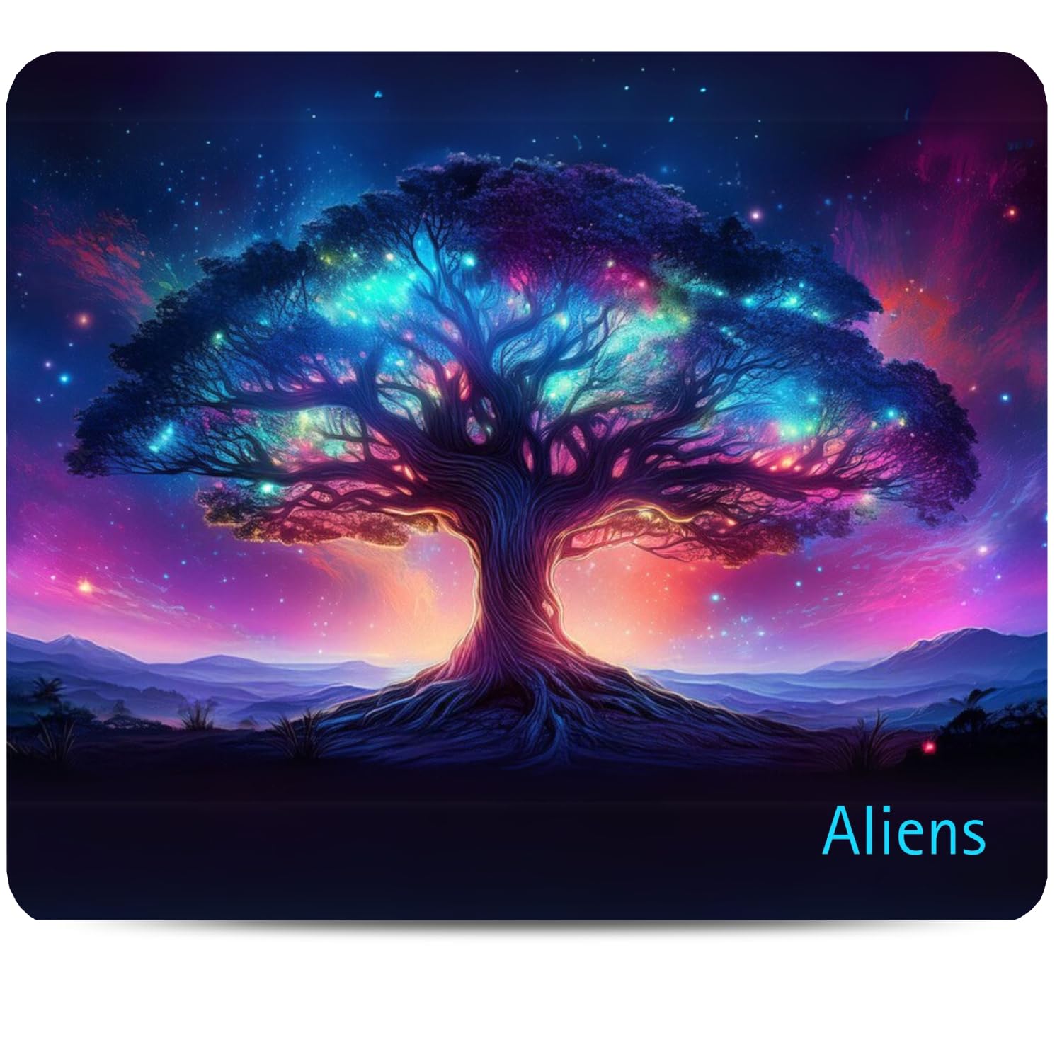 Aliens Mouse Pad for Computer, Laptop, Smooth Premium Cloth Surface, Non-Slip Rubber Base, Speed and Precision Operation Compatible with Laser and Optical Mouse, Gaming, Office, Home 230x190mm (SP-17)