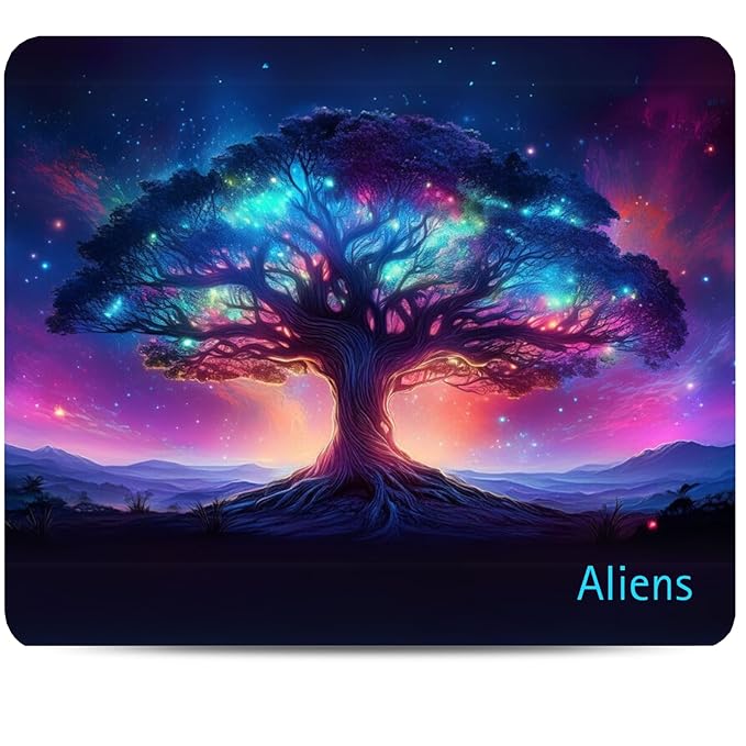 Aliens Mouse Pad for Computer, Laptop, Smooth Premium Cloth Surface, Non-Slip Rubber Base, Speed and Precision Operation Compatible with Laser and Optical Mouse, Gaming, Office, Home 230x190mm (SP-17)
