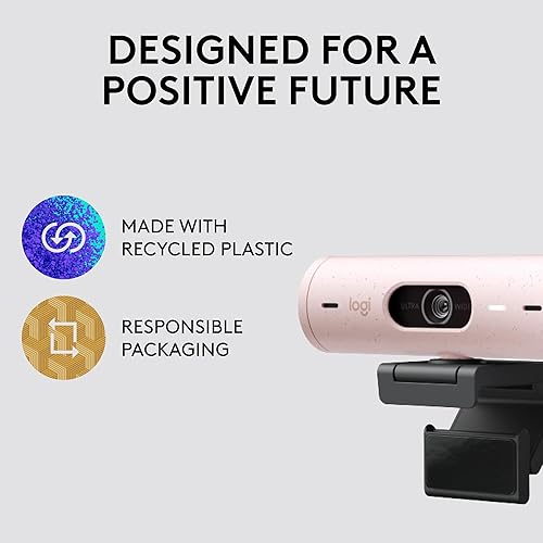 Miniatura 29 de Logitech Brio 501 Cámara web Full HD con corrección automática de luz, modo de espectáculo, micrófonos de reducción de ruido dual, cubierta de Negro