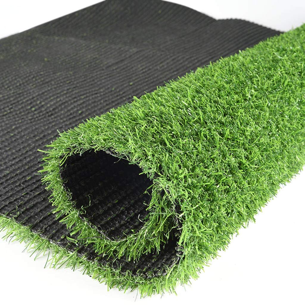 Erba finta realistica di 2 cm di altezza del pelo di lusso in erba sintetica spessa prato per animali domestici perfetto per tappeto zerbino (dimensioni: 2 x 1 m)
