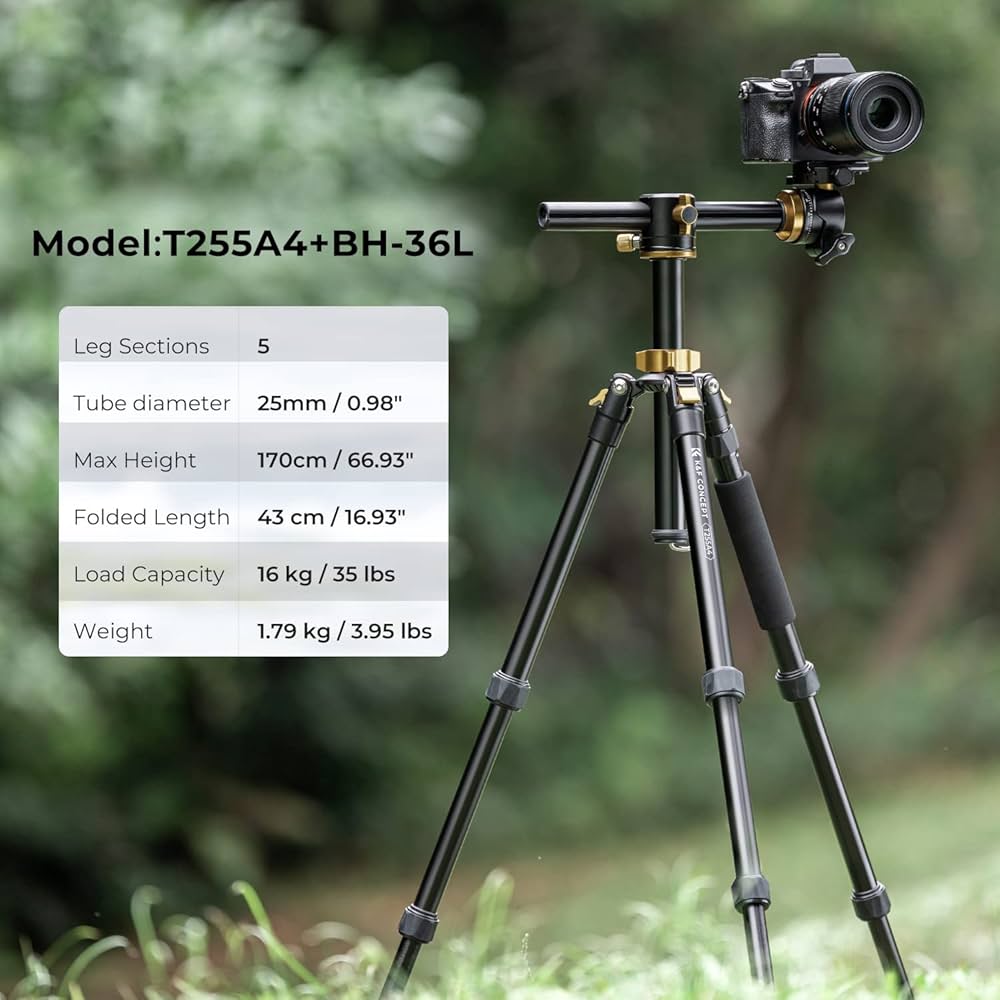 Amazon.com : K&F CONCEPT 67 inch Camera Tripod Horizontal